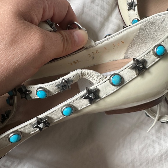 VALENTINO GARAVANI Patent Rockstud Rolling Cage Ballerina - 36.5 - Picture 5 of 6